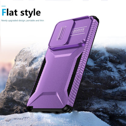 For Motorola Moto G Stylus 5G 2024 Sliding Camshield Phone Case(Purple) - Motorola Cases by buy2fix | Online Shopping UK | buy2fix