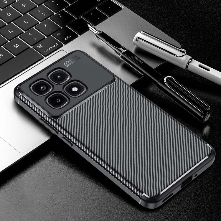 For Redmi K70 Ultra Carbon Fiber Texture Shockproof TPU Phone Case(Black) - Xiaomi Cases by buy2fix | Online Shopping UK | buy2fix