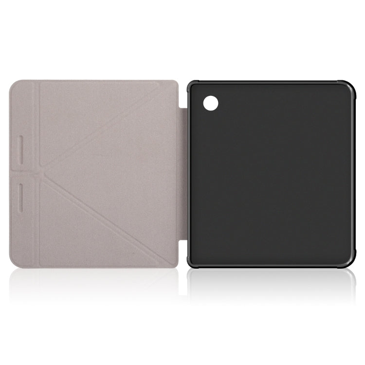 For Kobo Libra Colour 2024 Solid Color Deformation TPU Leather Smart Tablet Case(Butterflies) - Others by buy2fix | Online Shopping UK | buy2fix