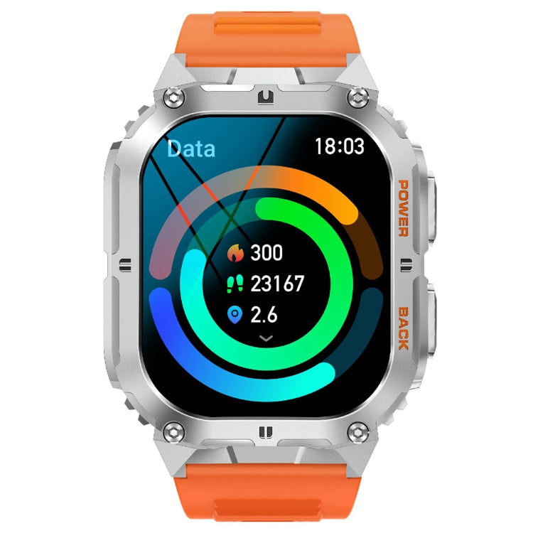 LEMFO K61 Pro 1.96 inch BT5.0 Sport Smart Watch, Support Bluetooth Call / Sleep / Blood Oxygen / Heart Rate / Blood Pressure Health Monitor(Orange) - Smart Watches by LEMFO | Online Shopping UK | buy2fix