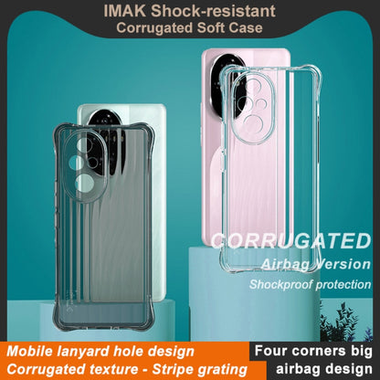 For Honor 200 Pro IMAK Corrugated Texture Airbag TPU Phone Case(Transparent) - Honor Cases by imak | Online Shopping UK | buy2fix