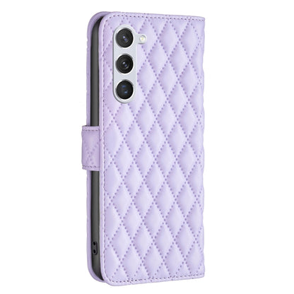 For Samsung Galaxy S25 5G Diamond Lattice Wallet Flip Leather Phone Case(Purple) - Galaxy S25 5G Cases by buy2fix | Online Shopping UK | buy2fix