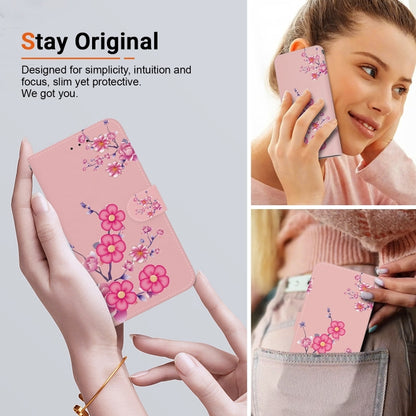 For Xiaomi Redmi K70 Pro / K70 Crystal Texture Colored Drawing Leather Phone Case(Cherry Blossoms) - K70 Cases by buy2fix | Online Shopping UK | buy2fix