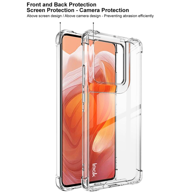 For Motorola Edge 50 Ultra IMAK Space Shield PC + TPU Airbag Shockproof Phone Case(Transparent) - Motorola Cases by imak | Online Shopping UK | buy2fix