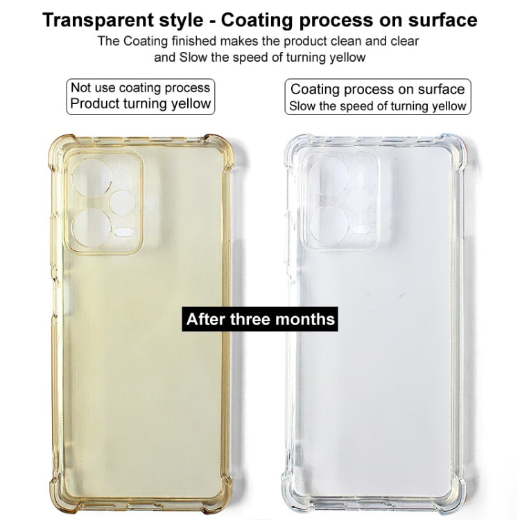 For Realme GT Neo6 5G imak Shockproof Airbag TPU Phone Case(Transparent Black) - Realme Cases by imak | Online Shopping UK | buy2fix