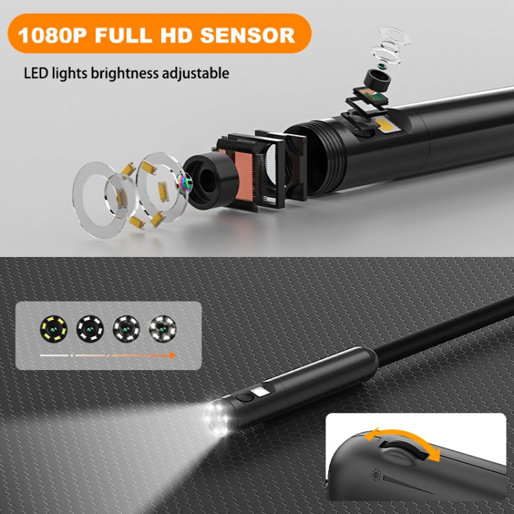 Y15 7.9mm Dual Camera WiFi Connected Hard Cable HD Industrial Endoscope, Length:2m(Black) -  by buy2fix | Online Shopping UK | buy2fix