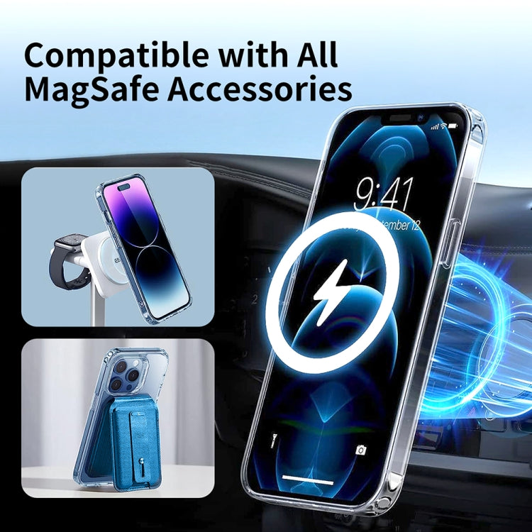 For iPhone 14 Pro Max ViLi MAG-C Series MagSafe Magnetic PC + TPU Phone Case(Transparent) - iPhone 14 Pro Max Cases by ViLi | Online Shopping UK | buy2fix