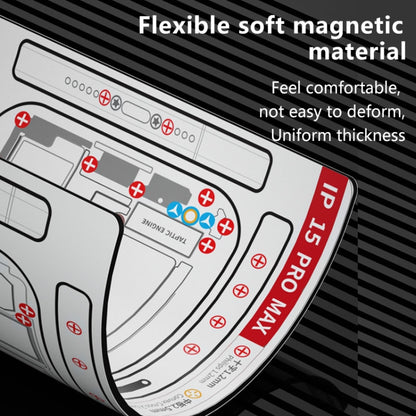 For iPhone 14 Pro MaAnt Double-sided Screw Positioning Flexible Soft Magnetic Pad - Magnetic Screws Mat by buy2fix | Online Shopping UK | buy2fix