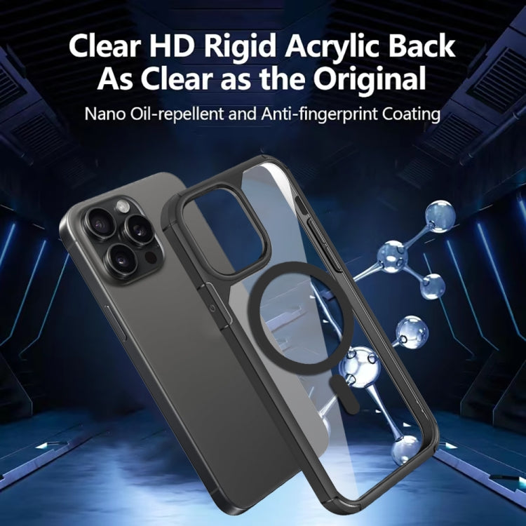 For iPhone 13 MagSafe Acrylic Hybrid TPU Phone Case(Grey) - iPhone 13 Cases by buy2fix | Online Shopping UK | buy2fix