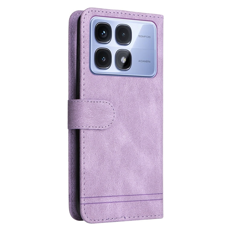 For Redmi K70 Ultra Skin Feel Life Tree Metal Button Leather Phone Case(Purple) - Xiaomi Cases by buy2fix | Online Shopping UK | buy2fix