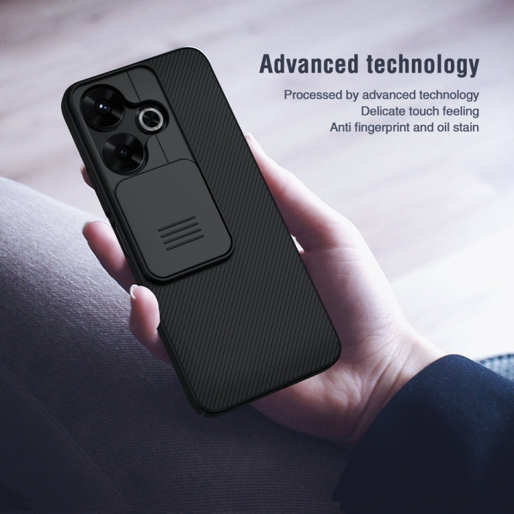 For Xiaomi Poco M6 4G NILLKIN Black Mirror Series Camshield PC Phone Case(Black) - Xiaomi Cases by NILLKIN | Online Shopping UK | buy2fix