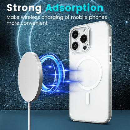 For iPhone 14 Color Edge Skin Feel Frosted MagSafe Magnetic Phone Case(White) - iPhone 14 Cases by buy2fix | Online Shopping UK | buy2fix