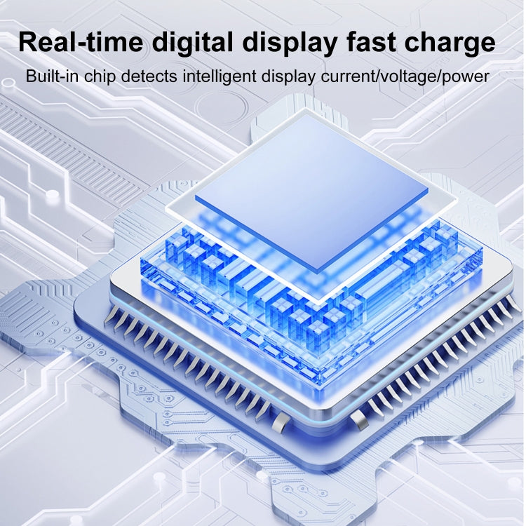 60W 10Gbps Intelligent Digital Display Fast Charge Adapter Type-C to USB-A - Converter & Adapter by buy2fix | Online Shopping UK | buy2fix