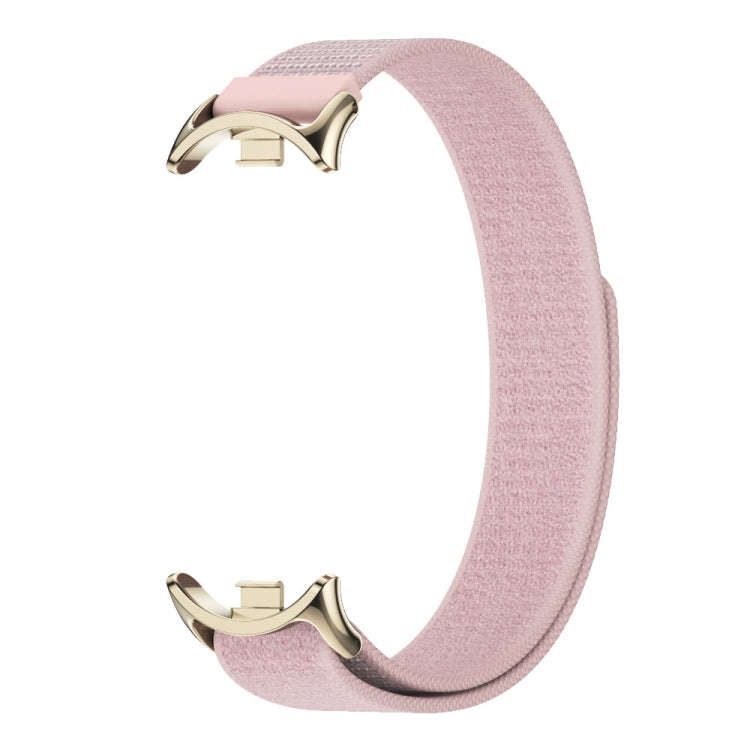 For Xiaomi Smart Band 9 / 8 MIJOBS Nylon Watch Band Wristband(Pink Light Gold) - Watch Bands by MIJOBS | Online Shopping UK | buy2fix