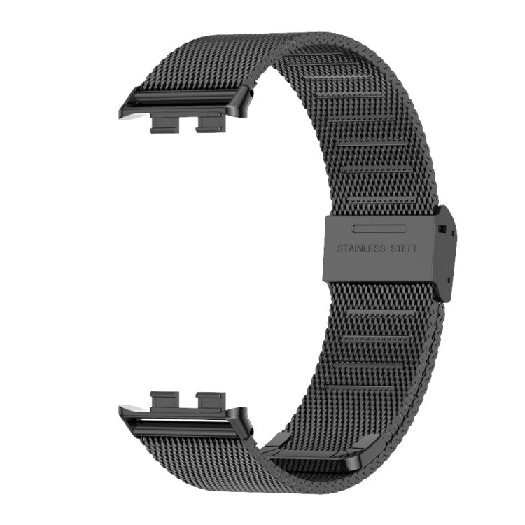 For Honor Band 9 MIJOBS Milan Buckle Stainless Steel Watch Band(Black) - Watch Bands by MIJOBS | Online Shopping UK | buy2fix