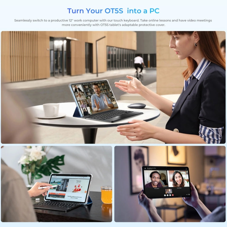 OUKITEL OT5S Tablet PC 12 inch 2.4K Screen, 6GB+256GB, Android 14 Unisoc Tiger T606 Octa Core, Support Dual SIM 4G Network, EU Plug(Grey) - Other by OUKITEL | Online Shopping UK | buy2fix