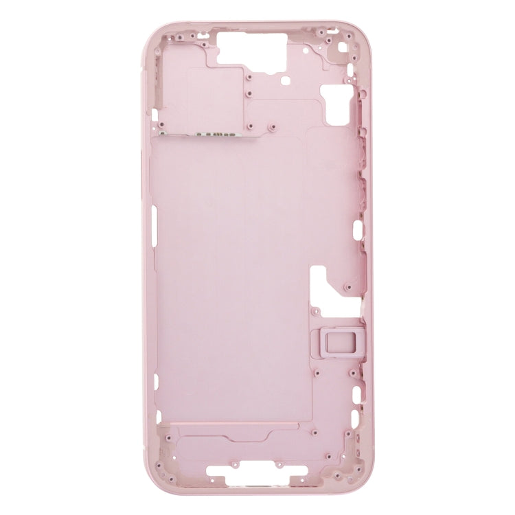 For iPhone 15 Plus Middle Frame Bezel Plate with Side Keys + Card Tray, Version:US Version(Pink) - LCD Related Parts by buy2fix | Online Shopping UK | buy2fix