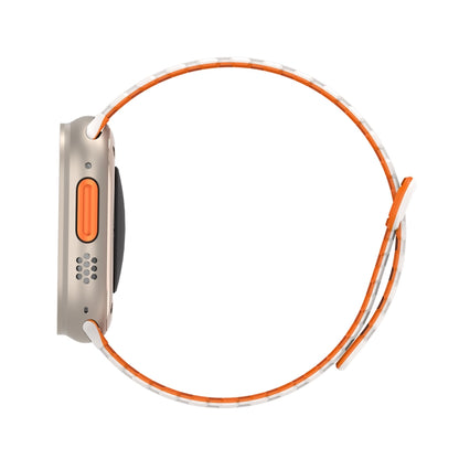 For Apple Watch Series 9 45mm DUX DUCIS KJ Series Magnetic Buckle Silicone Watch Band(Starlight Orange) - Watch Bands by DUX DUCIS | Online Shopping UK | buy2fix