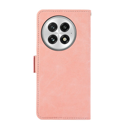 For OnePlus 13 ABEEL Frosted Magnetic RFID Leather Phone Case(Pink) - OnePlus Cases by buy2fix | Online Shopping UK | buy2fix