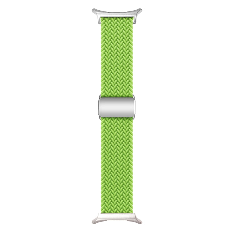 For Samsung Galaxy Watch Ultra 47mm Nylon Loop Magnetic Buckle Watch Band(Yellow Green) - Watch Bands by buy2fix | Online Shopping UK | buy2fix