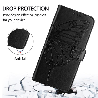 For Redmi K70 Ultra 5G Global Embossed Butterfly Leather Phone Case(Black) - Xiaomi Cases by buy2fix | Online Shopping UK | buy2fix