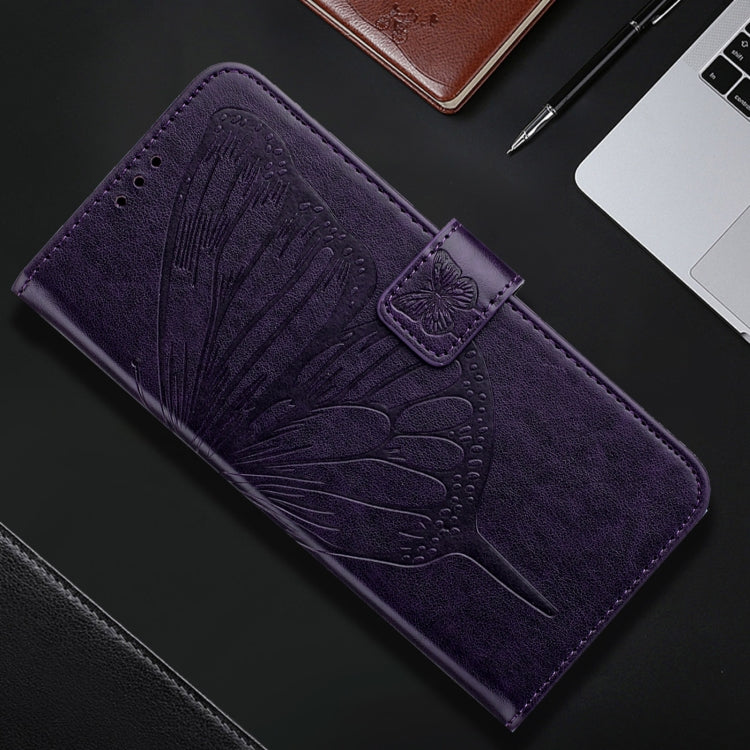 For Redmi K70 Ultra 5G Global Embossed Butterfly Leather Phone Case(Dark Purple) - Xiaomi Cases by buy2fix | Online Shopping UK | buy2fix