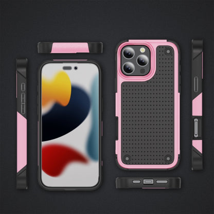 For iPhone 16 Pro Max PC + TPU Shockproof Protective Phone Case(Pink+Black) - iPhone 16 Pro Max Cases by buy2fix | Online Shopping UK | buy2fix