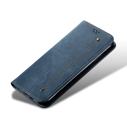 For Redmi K70 Ultra 5G Denim Texture Casual Style Horizontal Flip Leather Case(Blue) - Xiaomi Cases by buy2fix | Online Shopping UK | buy2fix