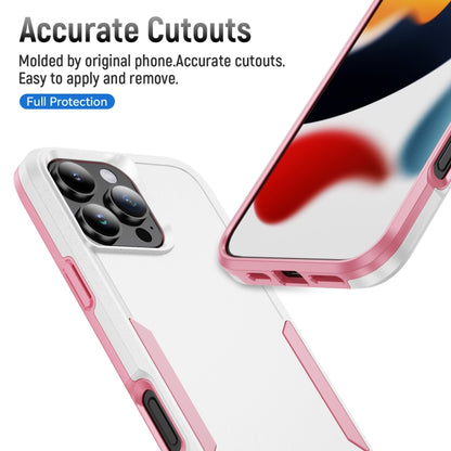 For iPhone 16 Pro Max Pioneer Armor Heavy Duty PC + TPU Phone Case(White+Pink) - iPhone 16 Pro Max Cases by buy2fix | Online Shopping UK | buy2fix