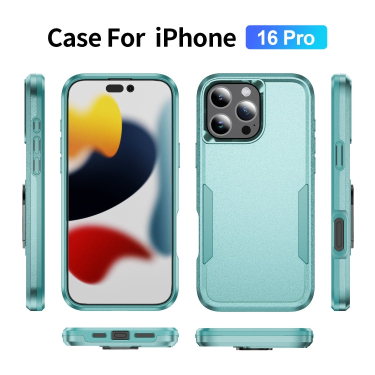 For iPhone 16 Pro Pioneer Armor Heavy Duty PC + TPU Phone Case(Green) - iPhone 16 Pro Cases by buy2fix | Online Shopping UK | buy2fix