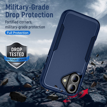 For iPhone 16 Pioneer Armor Heavy Duty PC + TPU Phone Case(Blue) - iPhone 16 Cases by buy2fix | Online Shopping UK | buy2fix