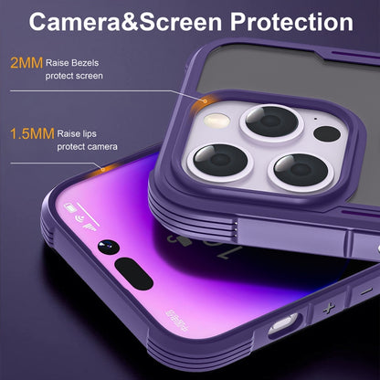 For iPhone 16 Pro Max Skin Feel Frosted MagSafe Magnetic PC Hybrid TPU Phone Case(Purple) - iPhone 16 Pro Max Cases by buy2fix | Online Shopping UK | buy2fix