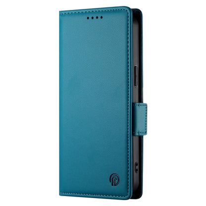 For Redmi K70 Ultra Side Buckle Magnetic Frosted Leather Phone Case(Blue) - Xiaomi Cases by buy2fix | Online Shopping UK | buy2fix