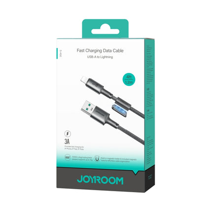 JOYROOM S-A50 3A 480Mbps Fast Charging Data Cable, USB-A to 8 Pin Cable, Length: 1.2m(Dark Gray) - Normal Style Cable by JOYROOM | Online Shopping UK | buy2fix