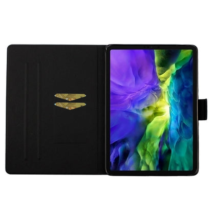 For iPad Pro 11 2024 Colored Drawing Pattern Flip Leather Smart Tablet Case(Amethyst) - iPad Pro 11 2024 Cases by buy2fix | Online Shopping UK | buy2fix