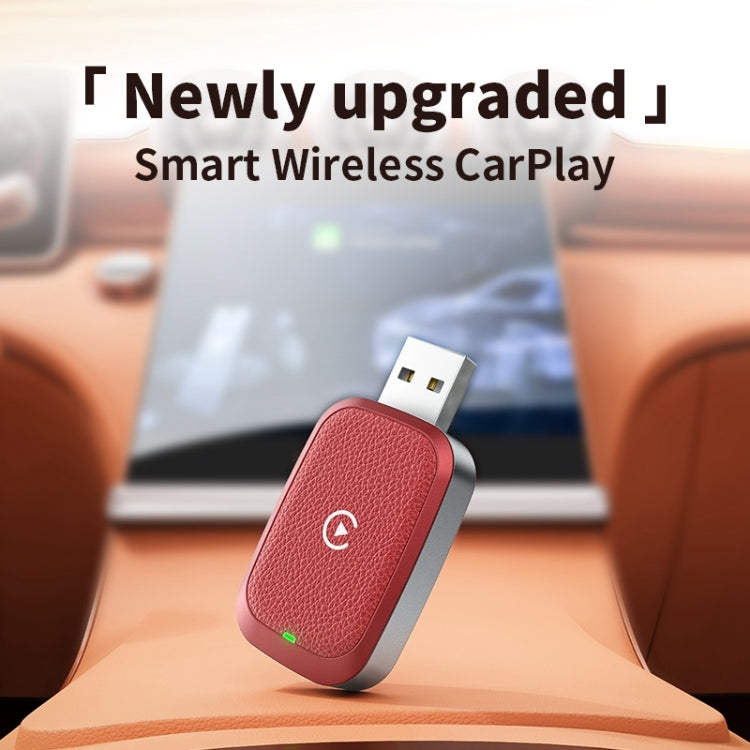 For iPhone Smart Wireless Car CarPlay Box Wired to Wireless Adapter(Orange) - Bluetooth Adapters by buy2fix | Online Shopping UK | buy2fix