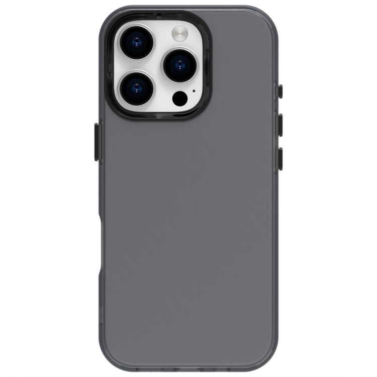 For iPhone 16 Pro Max Candy PC Hybrid TPU Shockproof Phone Case(Black) - iPhone 16 Pro Max Cases by buy2fix | Online Shopping UK | buy2fix