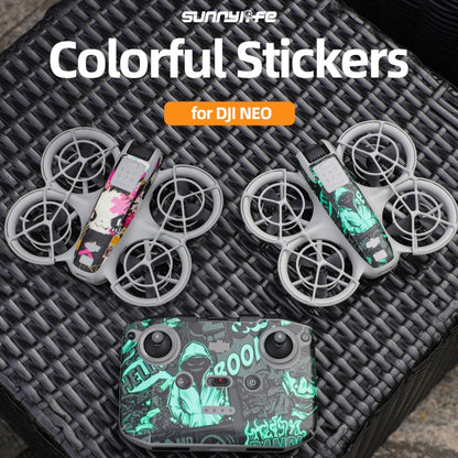 For DJI Neo Drone Body Remote Control Protective Sticker(Ghost Pop) - Stickers by Sunnylife | Online Shopping UK | buy2fix