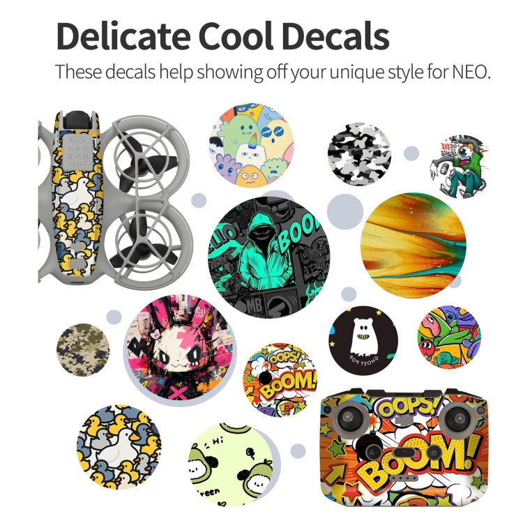 For DJI Neo Drone Body Remote Control Protective Sticker(Graffiti Boom) - Stickers by Sunnylife | Online Shopping UK | buy2fix