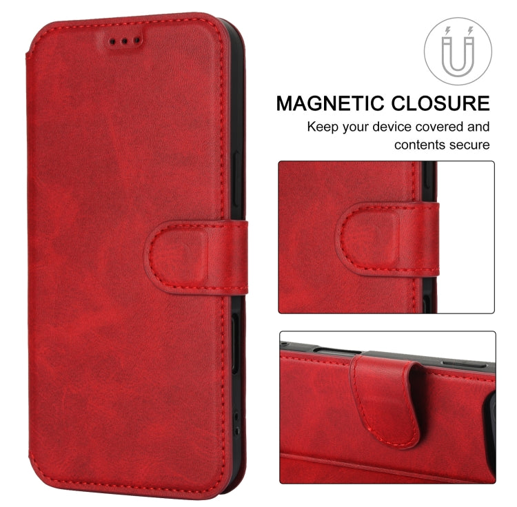 For iPhone 16 Pro Max Shockproof PU + TPU Leather Phone Case(Red) - iPhone 16 Pro Max Cases by buy2fix | Online Shopping UK | buy2fix