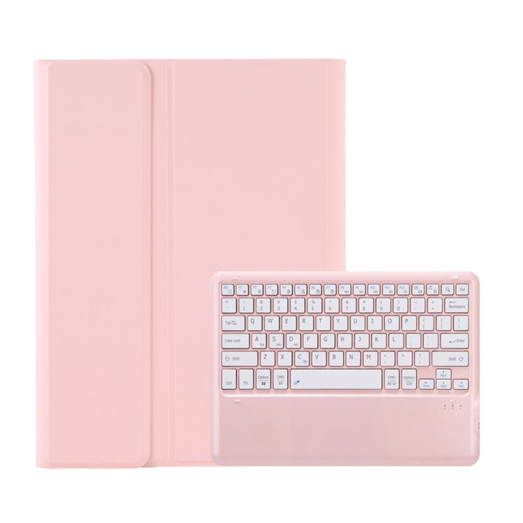 For Samsung Galaxy Tab S10 Ultra A910B Pen Slot Detachable Bluetooth Keyboard Leather Tablet Case(Pink) - Samsung Keyboard by buy2fix | Online Shopping UK | buy2fix