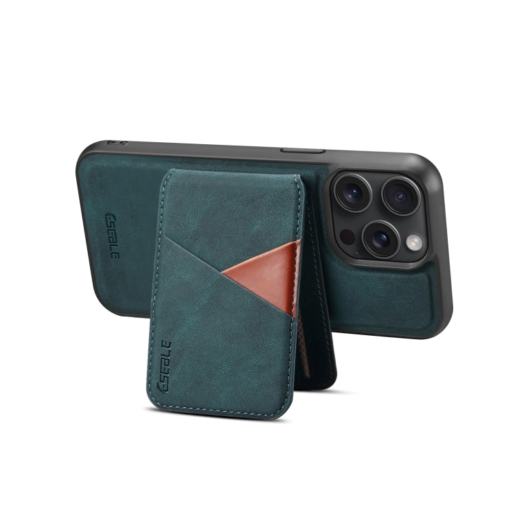 For iPhone 16 Pro ESEBLE E2 Retro Texture Card Slots MagSafe RFID Leather Case(Dark Green) - iPhone 16 Pro Cases by ESEBLE | Online Shopping UK | buy2fix