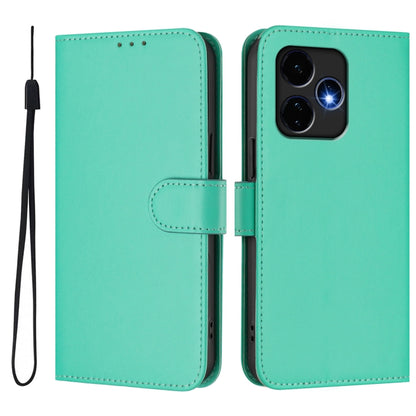 For Boost MobIle Celero 5G+ 2024 / 3+ 5G Skin Feel Solid Color Leather Phone Case with Lanyard(Green) - More Brand by buy2fix | Online Shopping UK | buy2fix