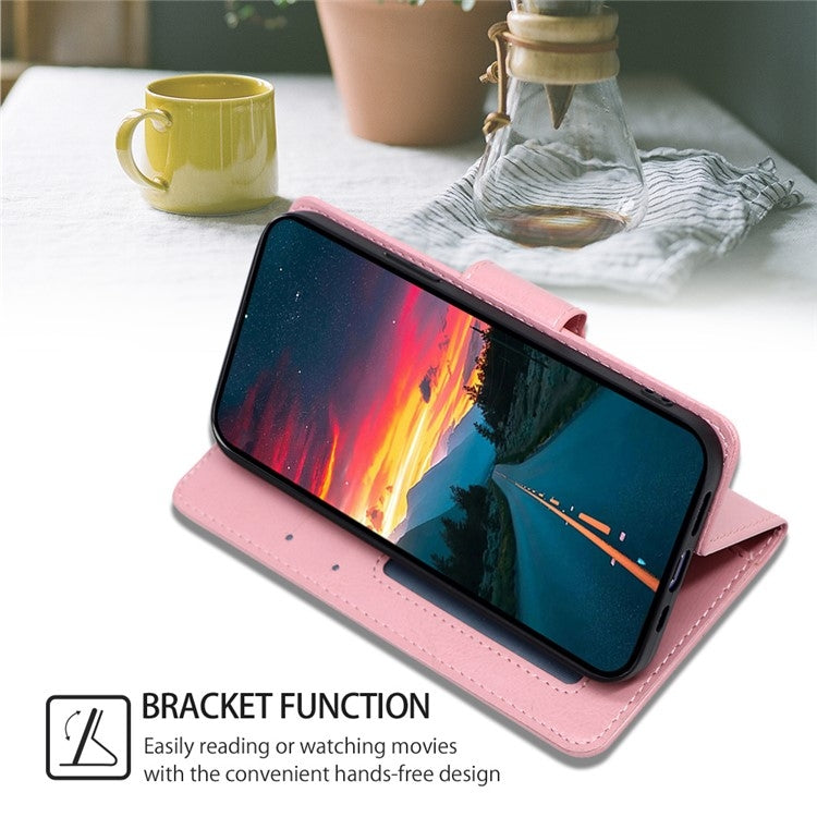 For iPhone 16 Pro Max Crystal Texture Leather Phone Case(Pink) - iPhone 16 Pro Max Cases by buy2fix | Online Shopping UK | buy2fix