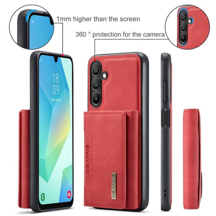 For Samsung Galaxy A16 5G DG.MING M2 Series 3-Fold Multi Card Bag + Magnetic Phone Case(Red) - Galaxy Phone Cases by DG.MING | Online Shopping UK | buy2fix