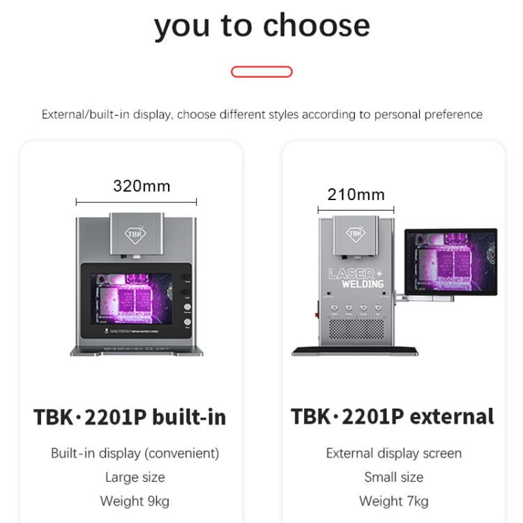 TBK 2203 Smart Infrared Laser Thermostatic Welding Machine with HD Camera, Plug:UK Plug(Built-in LCD) - Others by TBK | Online Shopping UK | buy2fix