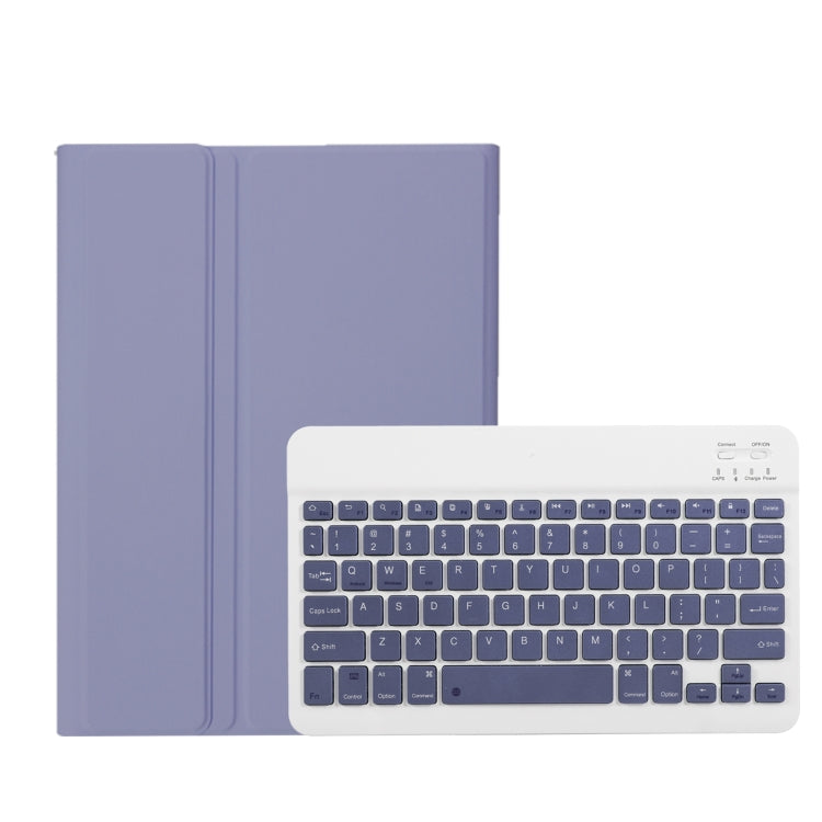 For Xiaomi Pad 7 / 7 Pro 11.2 inch A0N13 Ultra-thin Detachable Bluetooth Keyboard Leather Tablet Case(Lavender White) - Others Keyboard by buy2fix | Online Shopping UK | buy2fix