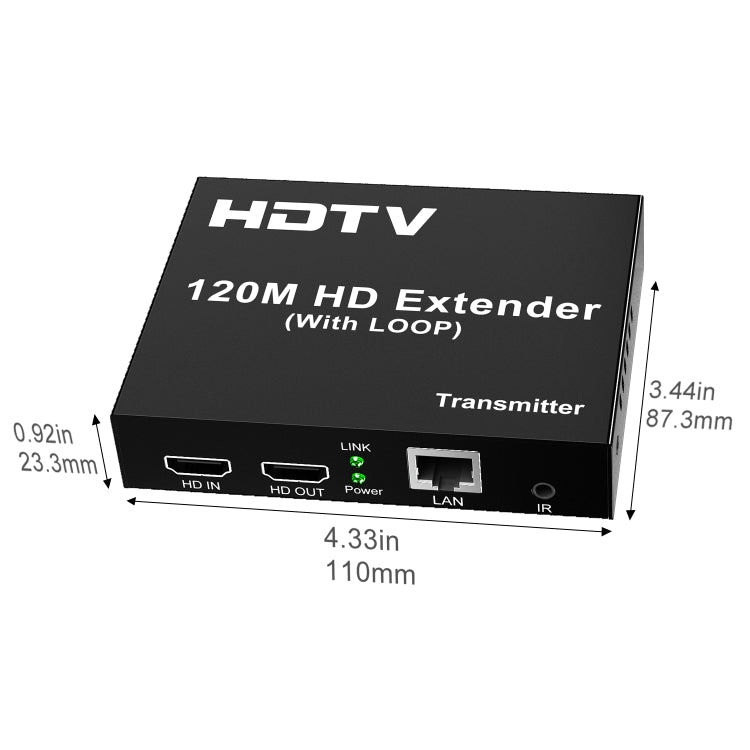 120m HDTV Network Extender(UK Plug) - Amplifier by buy2fix | Online Shopping UK | buy2fix