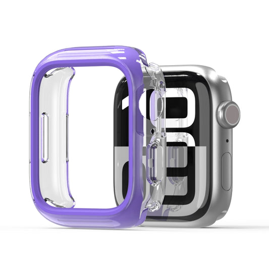 For Apple Watch Series 10 42mm DUX DUCIS Camo Series TPU Hybrid PC Watch Protective Case(Purple) - Watch Cases by DUX DUCIS | Online Shopping UK | buy2fix