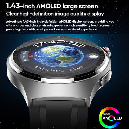 MT200 1.43 inch AMOLED IP67 Steel Band Smart Call Watch, Support ECG(Black) - Smart Watches by buy2fix | Online Shopping UK | buy2fix